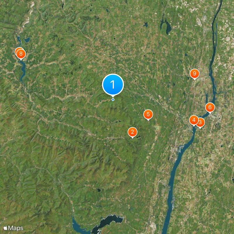 Hrabstwo Greene Mapa