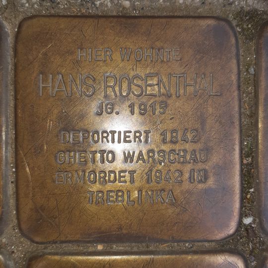 Stolperstein en memoria de Hans  Rosenthal