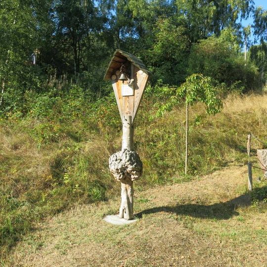 Zvonička u Krušnohorského expresu v Dolní Hoře Svaté Kateřiny