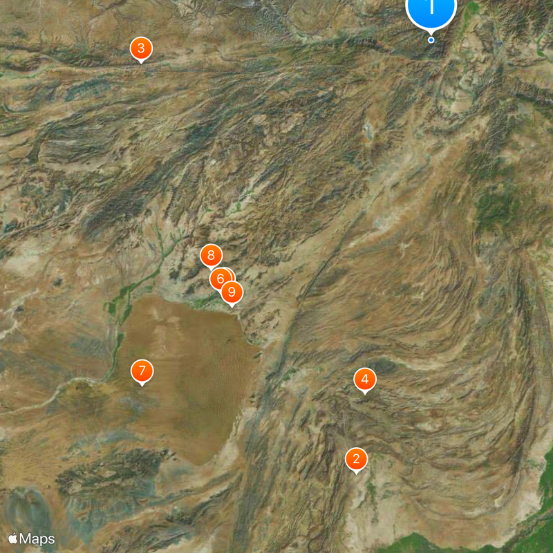 Helmand River Map