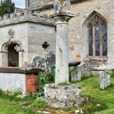 Church of St Peter Churchyard Cross Base and Sundial 5.5 Metres South East of Church Porch