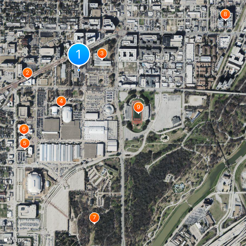 Kimbell Art Museum Map