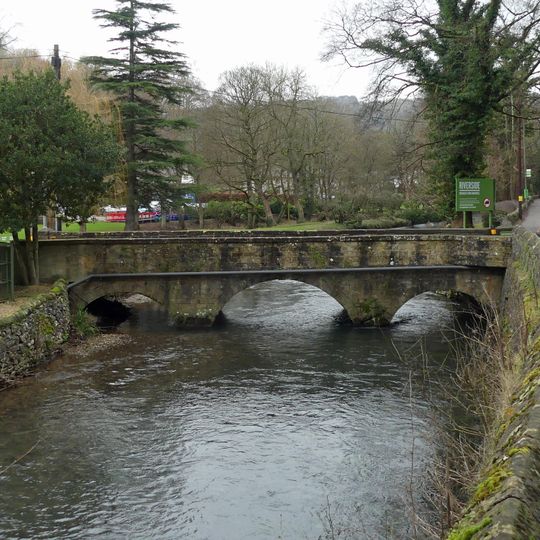 Bridge Over River Wye At Lumford Mill