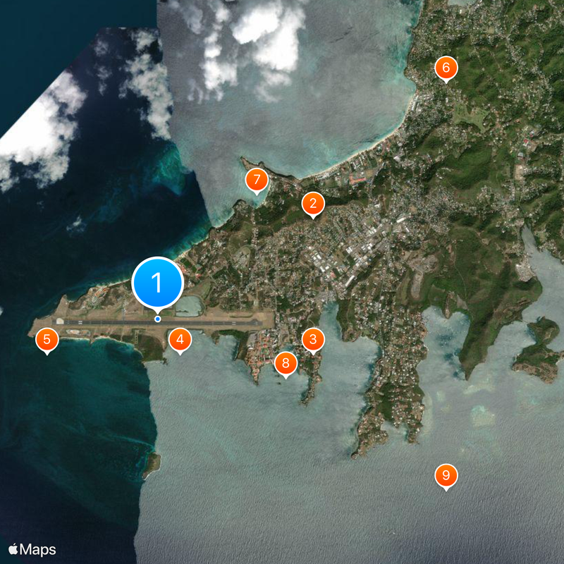 Maurice Bishop International Airport Map