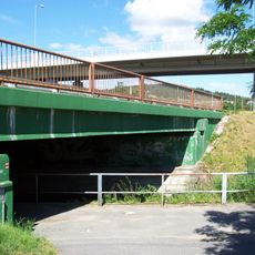 Bridge of road III/1402 over road I/20 in Písek