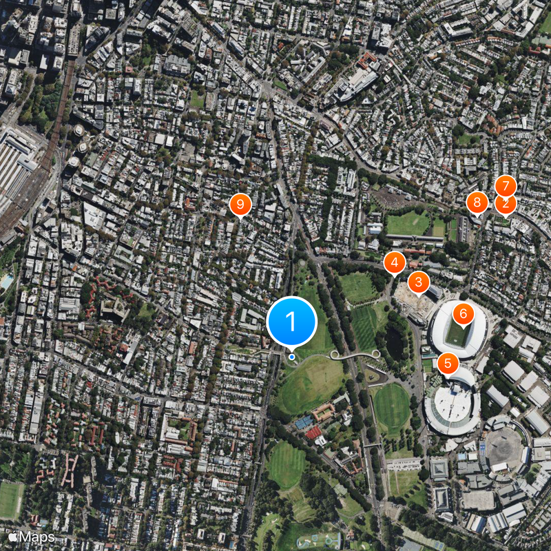 Sydney Boys High School Map