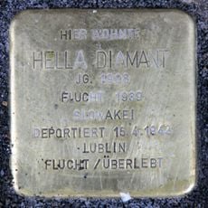 Stolperstein en memoria de Hella Diamant