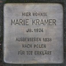 Stolperstein en memoria de Marie Kramer
