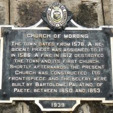 Church of Morong historical marker