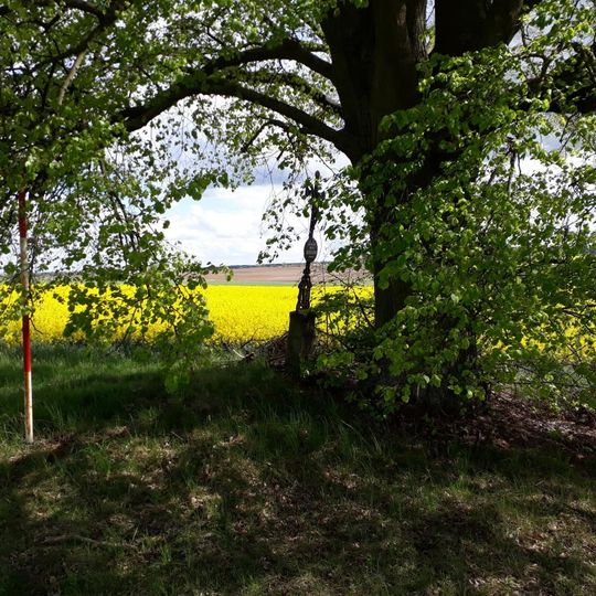 Kříž východně od Horních Slověnic