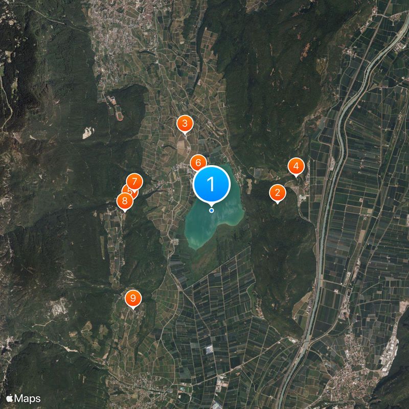 Lago de Caldaro Mapa