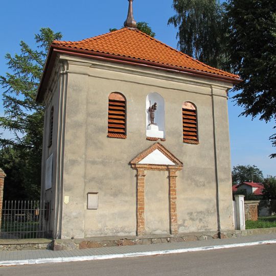 Belfry by the saint John the Baptist church in Wizna