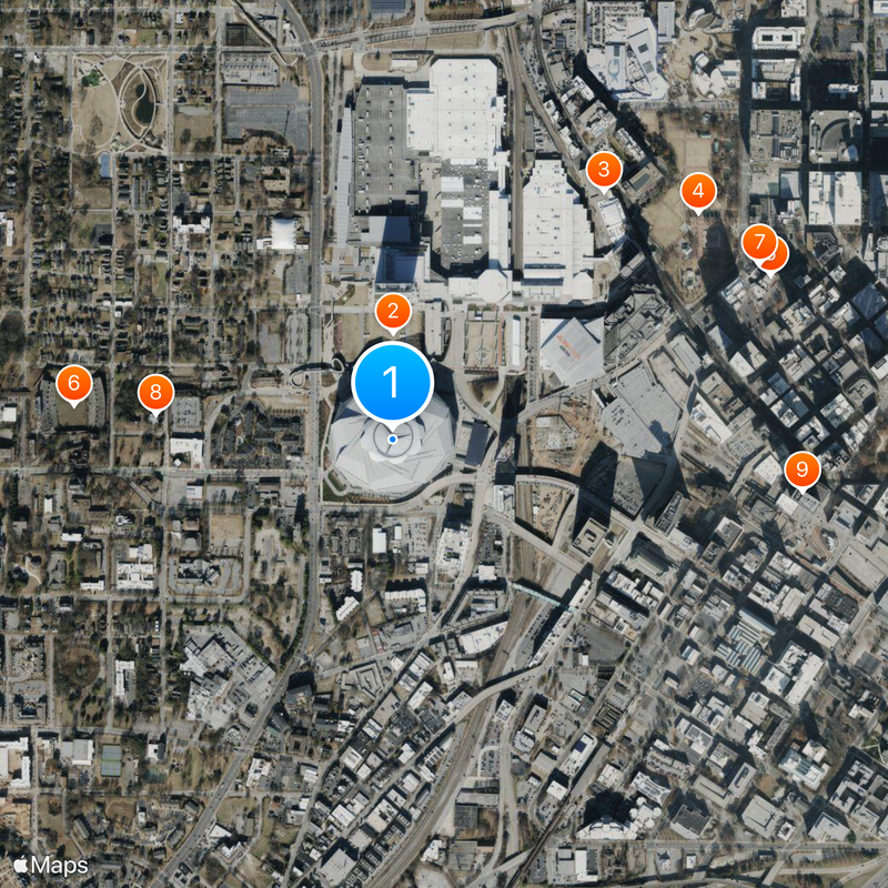 Mercedes-Benz Stadium Mappa