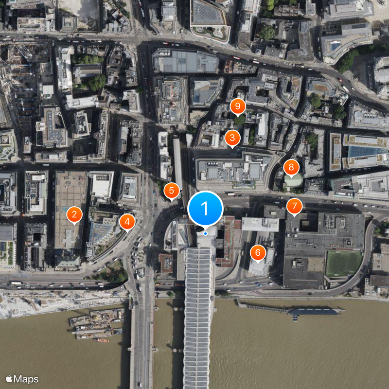 Londres-Blackfriars Carte