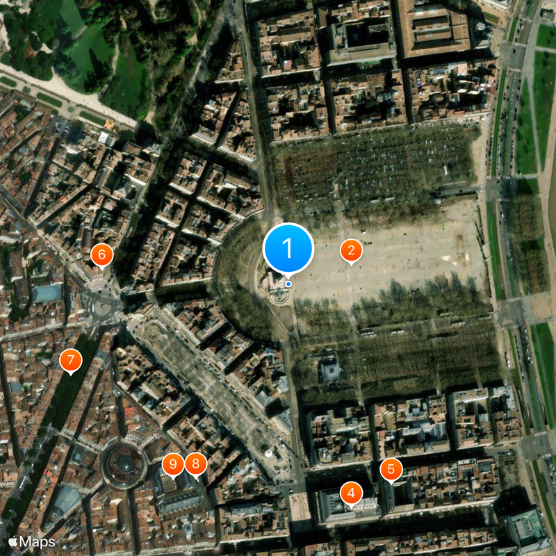 Monument aux Girondins Mapa