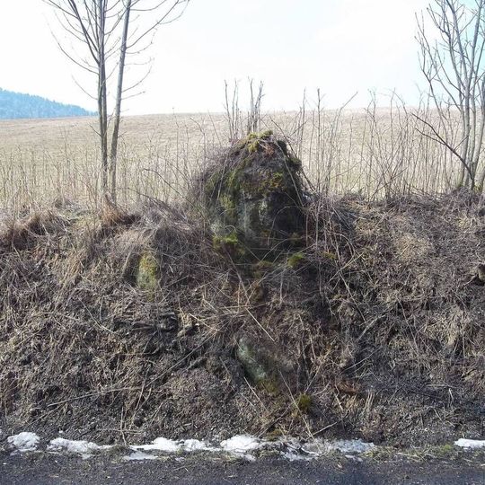 Kříž nedaleko zaniklé Kněžské u silnice do Rybníka