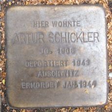 Stolperstein à la mémoire d’Artur Schickler