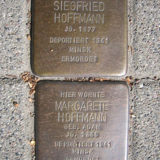 Stolperstein dedicated to Margarete Hoffmann