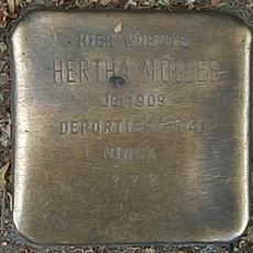 Stolperstein en memoria de Hertha Müller