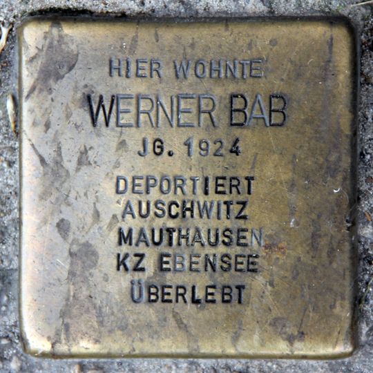 Stolperstein für Werner Bab