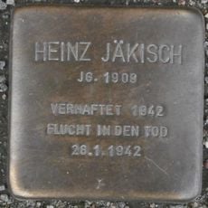 Stolperstein en memoria de Heinz Jäkisch