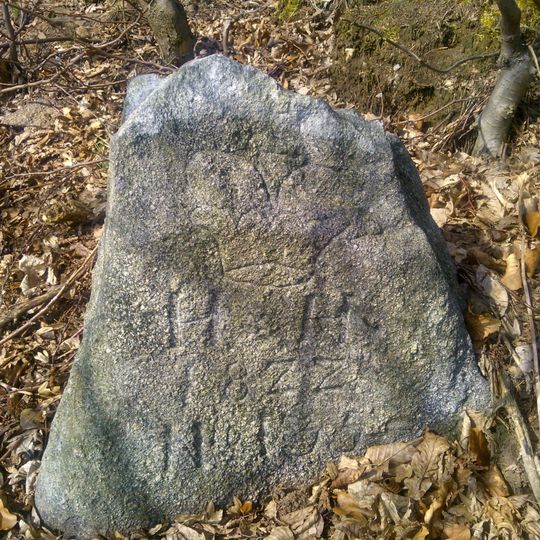 Hraniční kámen u Jedlí pod Michalovým vrchem