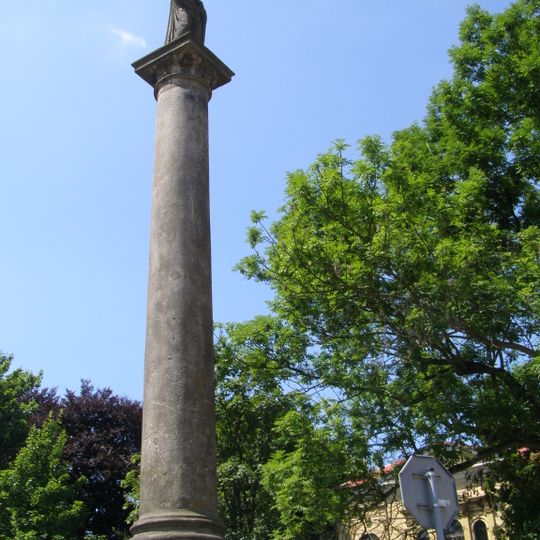 Sloup s Kristem v Moskevské ulici v České Lípě