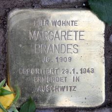 Stolperstein en memoria de Margarete Brandes