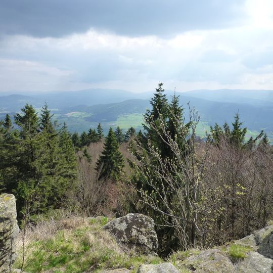 Gipfel des Großen Riedelsteins von Arrach