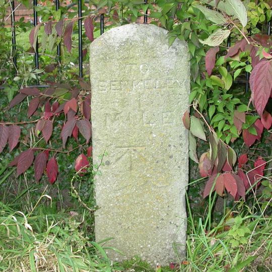 Milestone, Abwell, in old road loop, opp. sports ground