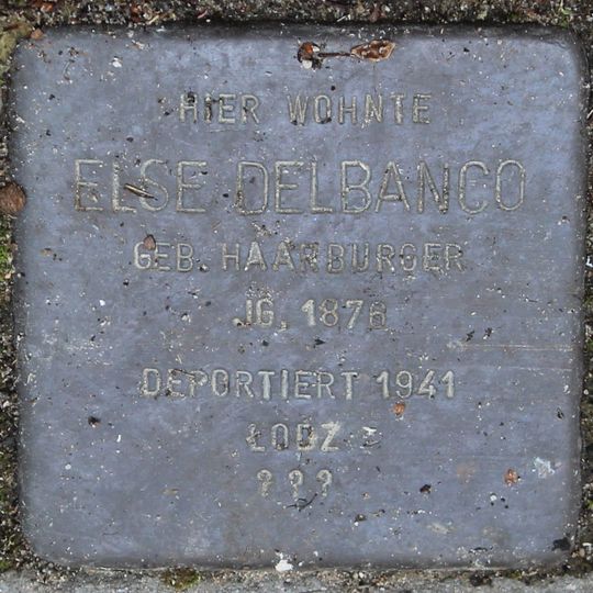Stolperstein em memória de Else Delbanco