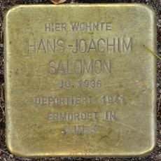 Stolperstein à la mémoire de Hans-Joachim Salomon