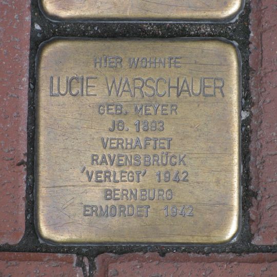 Stolperstein voor Lucie Warschauer