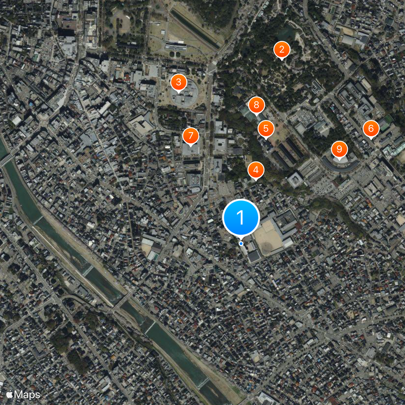 Yugakkan High School Map