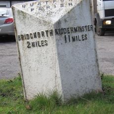 Milepost, S of Quatford