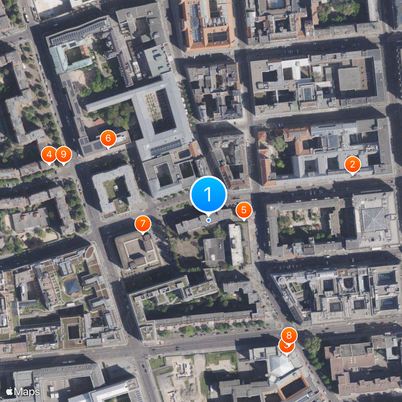 Embassy of North Korea, Berlin Map
