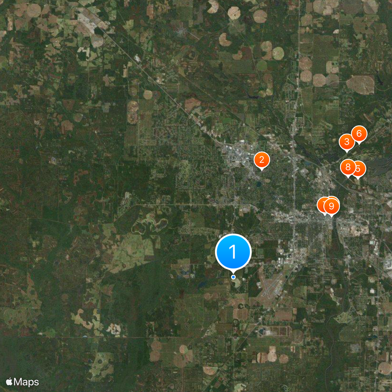 Contea di Dougherty Mappa