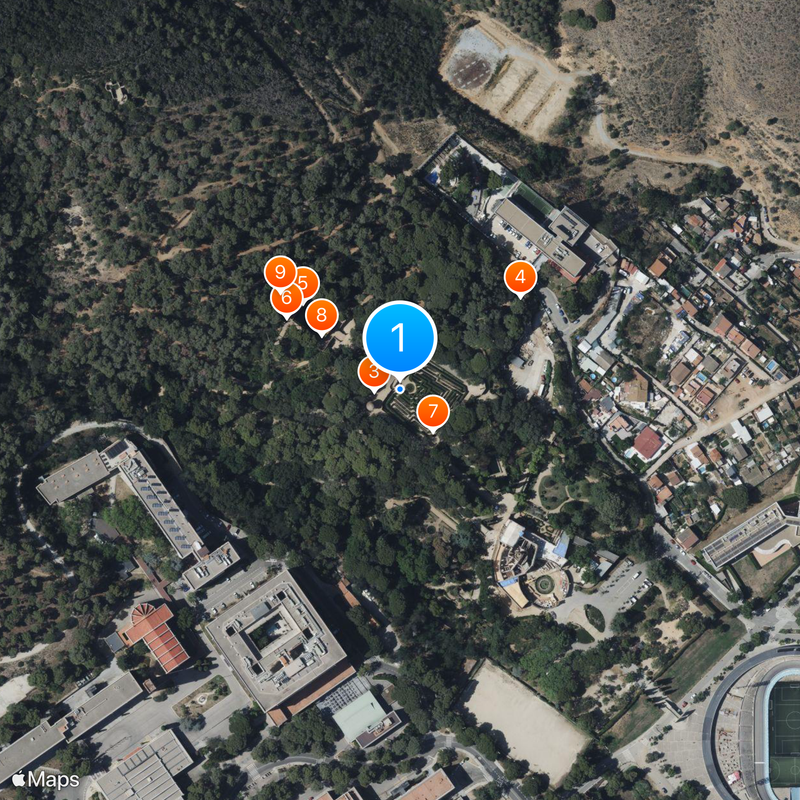 Parc del Laberint d'Horta Map