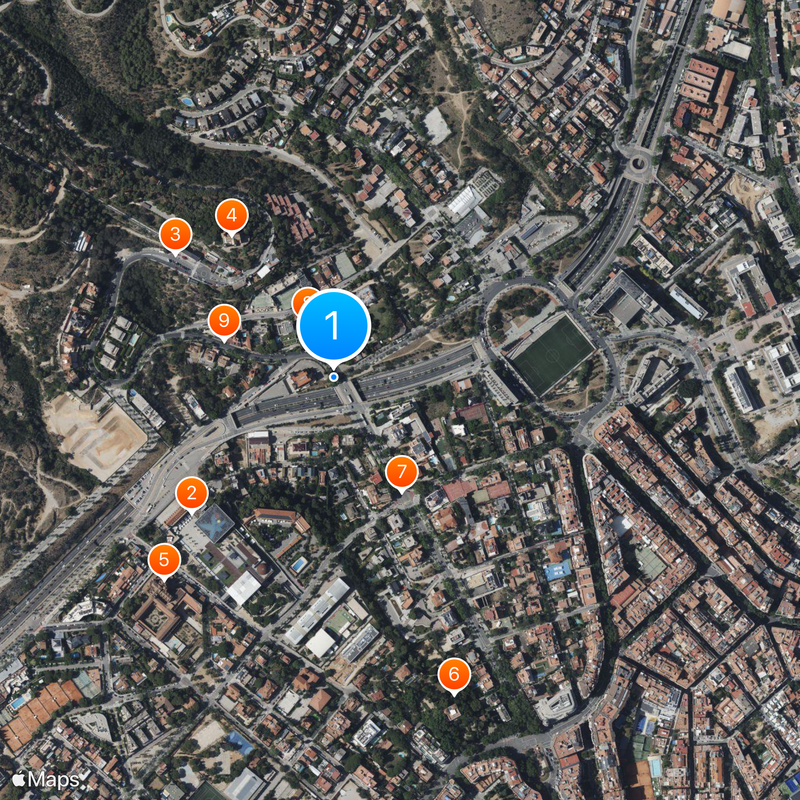 Open University of Catalonia Map