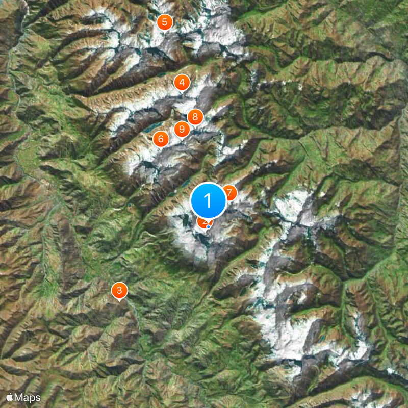 Cordillera Blanca Map