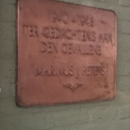 Plaquette in het NS-station