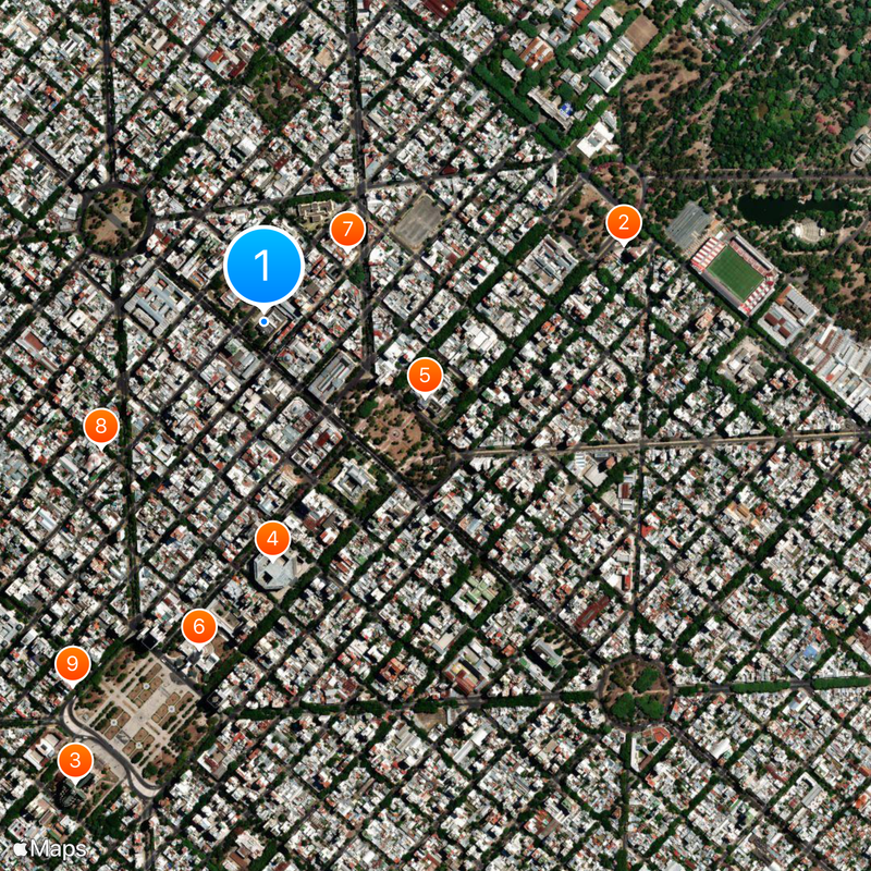 National University of La Plata Map