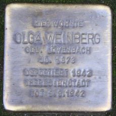 Stolperstein dedicated to Olga Weinberg