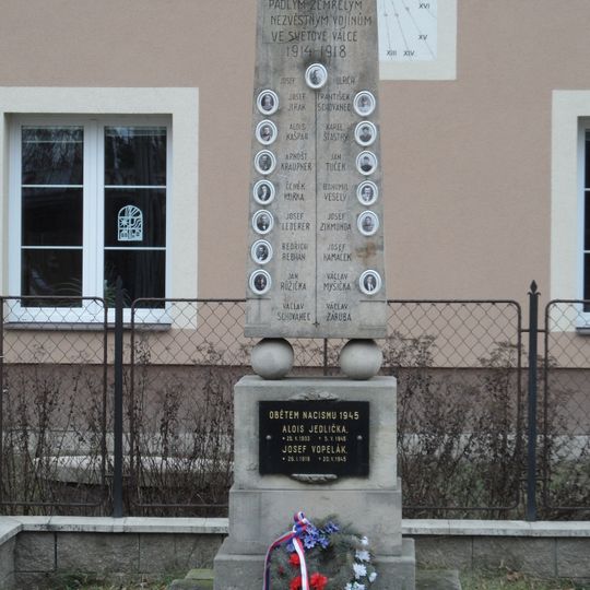 Pomník padlým v Církvici u školy