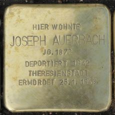 Stolperstein dedicated to Joseph Auerbach