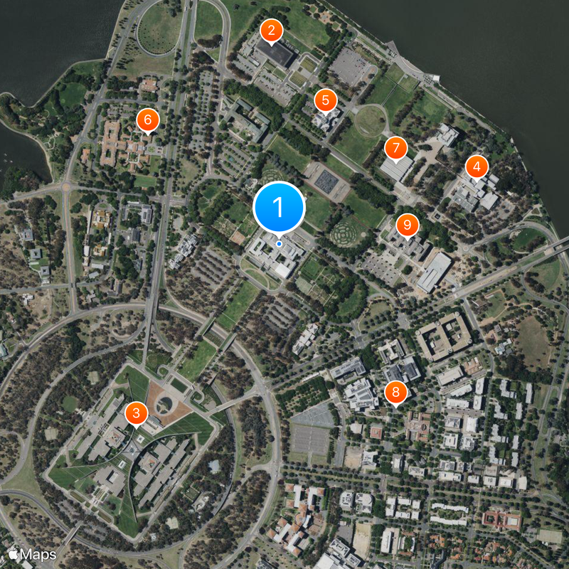 Old Parliament House Map