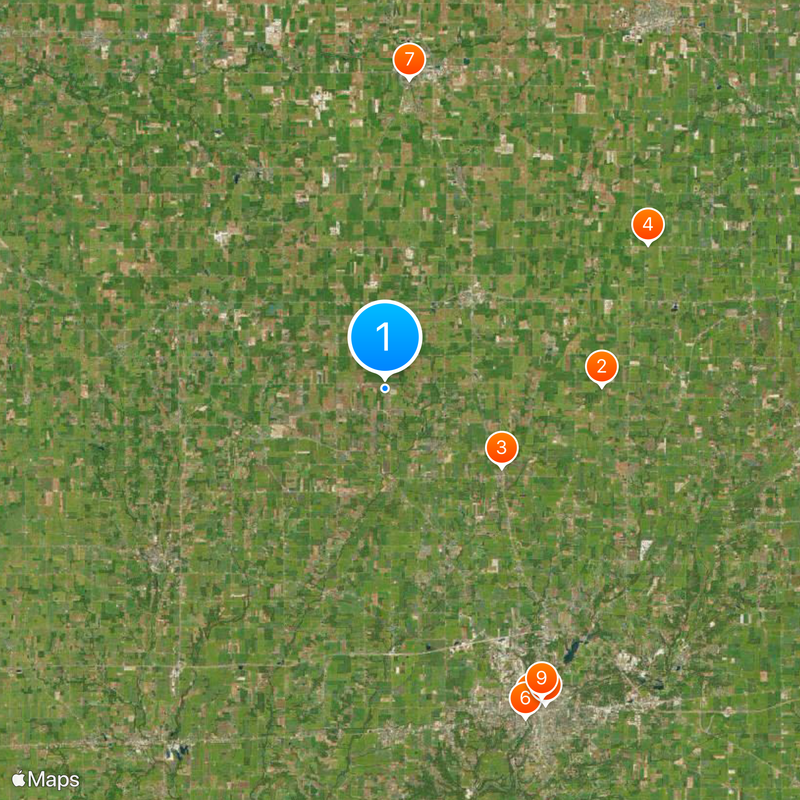 Indiana's 6th congressional district Map