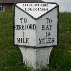 Milepost, White Cross Road, opp. No. 227; 50m W jcn Ranelagh Street