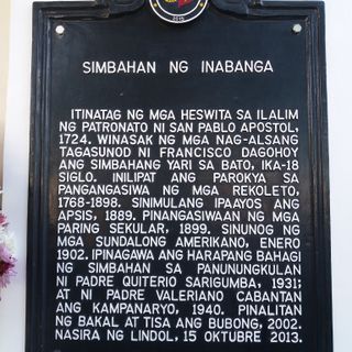 Inabanga Church historical marker