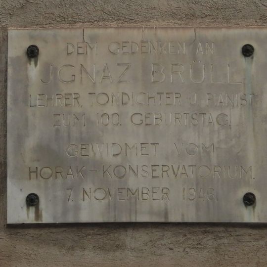 Gedenktafel Ignaz Brüll